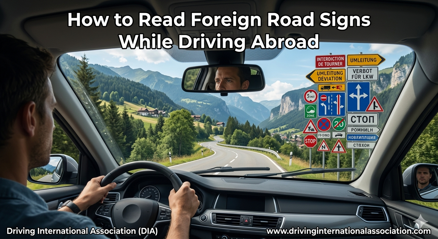 How to Read Foreign Road Signs While Driving Abroad